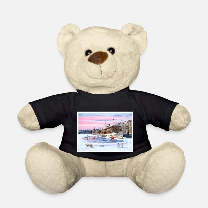 Le port de passagers de Savonlinna, Finlande - Nounours - noir