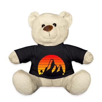 Hiking Mountain Hiking Mountains Mountaineering Mountains - Teddy Bear - black - Front