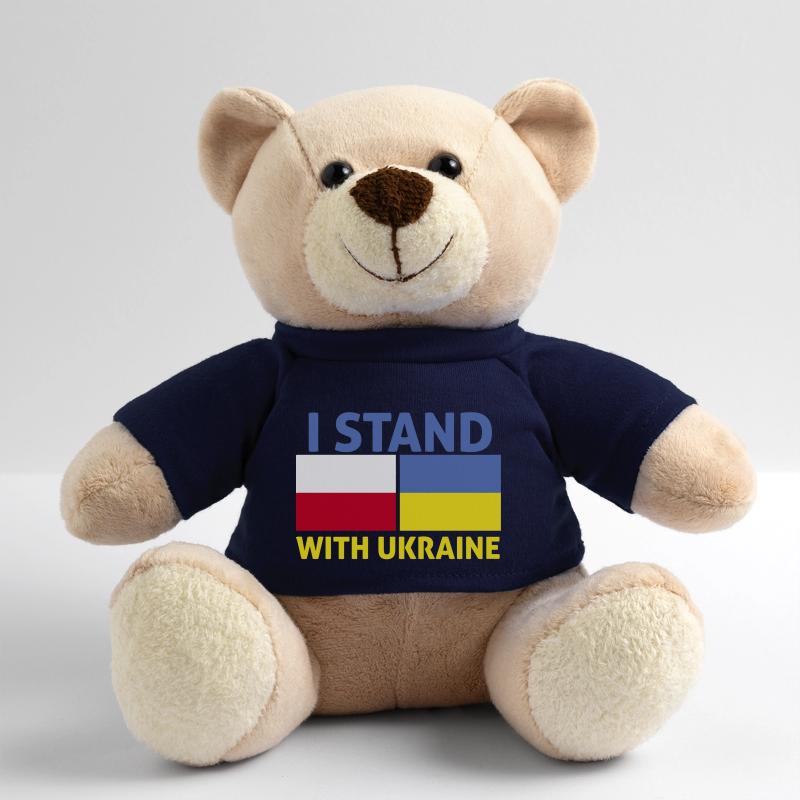 Polen Stand mit Ukrain Ich stehe mit der Ukraine Teddy