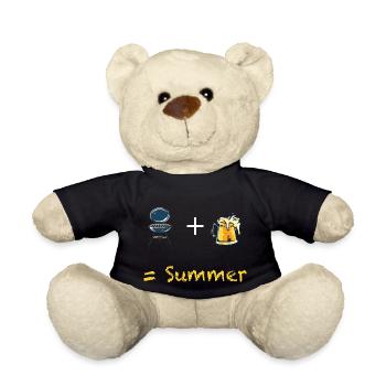 Grill Beer Summer - Teddy Bear - black - Front