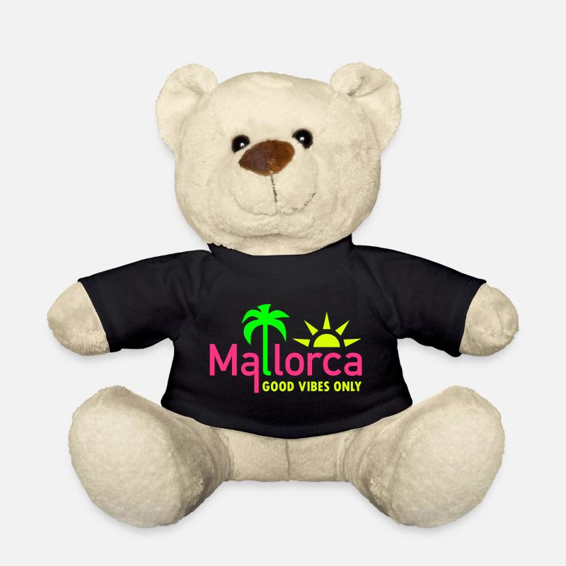 Mallorca, good vibes only (Palme, Sonne) - Teddy - Schwarz