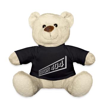 Network Lost Error 404 - Teddy Bear - black - Front