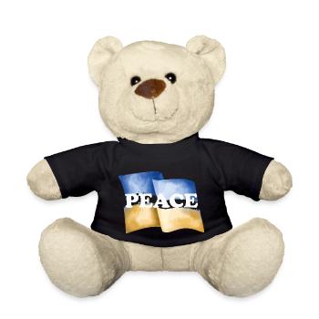 frieden ukraine peace botschaft support Politik - Teddy - Schwarz - Vorne