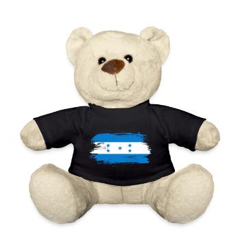 Honduras flag - Teddy Bear - black - Front