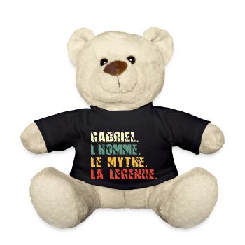 Gabriel l homme le mythe la légende - Nounours - noir - Devant