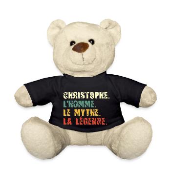 Christophe l homme le mythe la légende - Nounours - noir - Devant