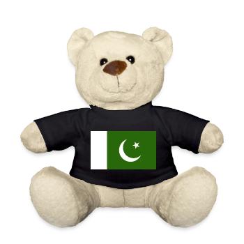 Pakistan National Flagge - Teddy - Schwarz - Vorne