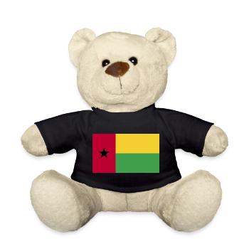 Drapeau national de la Guinée-Bissau - Nounours - noir - Devant