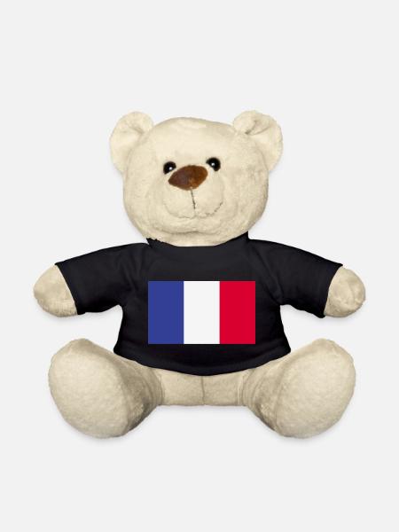 Frankreich National Flagge - Teddy - Schwarz