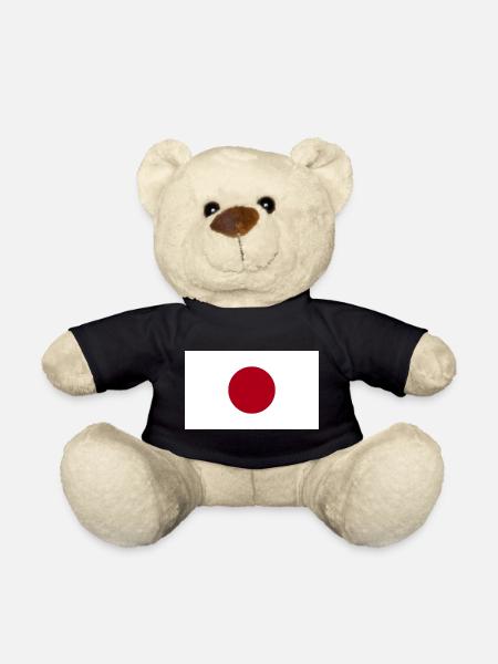 Drapeau national du Japon - Nounours - noir