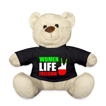 Women life freedom - Nounours - noir - Devant