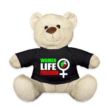 Women life freedom - Nounours - noir - Devant