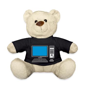 Tastatur Maus Bildschirm Computer - Teddy - Schwarz - Vorne