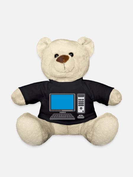 Tastatur Maus Bildschirm Computer - Teddy - Schwarz
