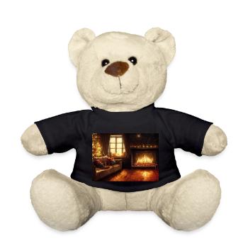 Fireside Christmas - Teddy Bear - black - Front