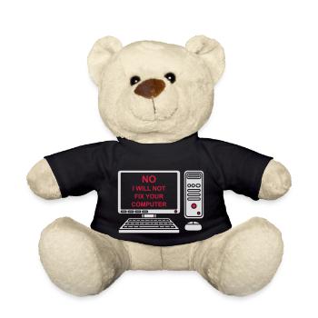 Ne pas réparer votre ordinateur - Nounours - noir - Devant