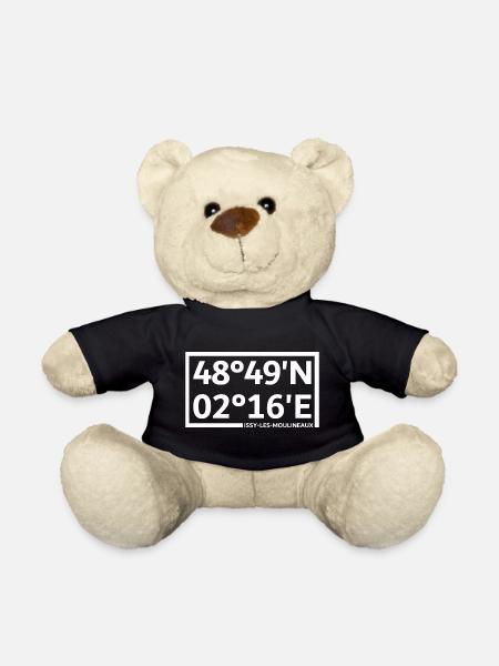 Coordonnées d’Issy-les-Moulineaux - Nounours - noir