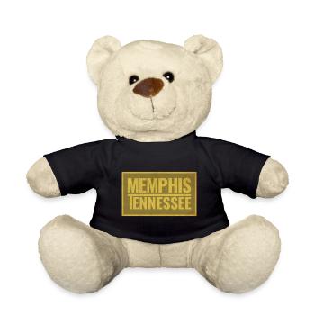 Memphis Tennessee Retro Font - Teddy Bear - black - Front