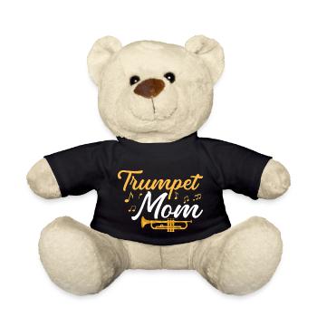 Trompettiste Maman Mère Trompettiste - Nounours - noir - Devant