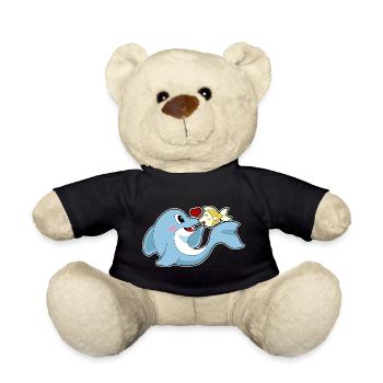 Delfin Fisch - Teddy - Schwarz - Vorne