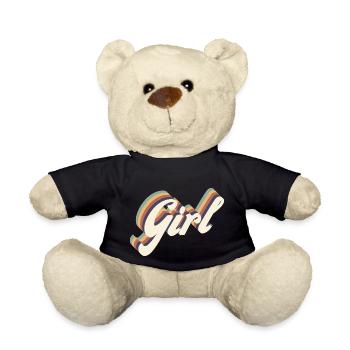 girl vintage - Nounours - noir - Devant