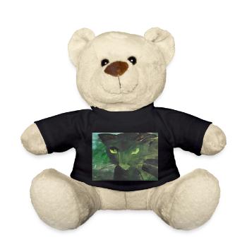 schwarze Katze - Teddy - Schwarz - Vorne
