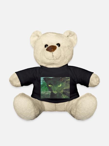 schwarze Katze - Teddy - Schwarz