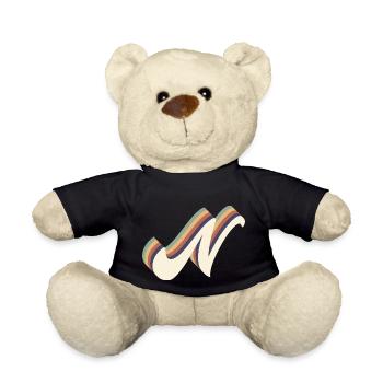 Buchstabe n - Teddy - Schwarz - Vorne