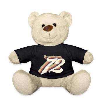72ème anniversaire vintage - Nounours - noir - Devant