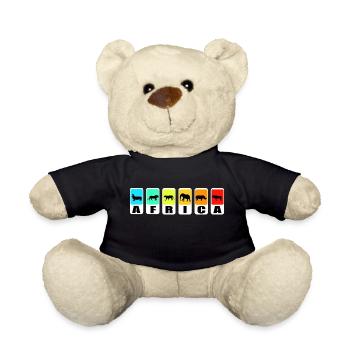 Africa Safari Design for the Africa holidaymaker - Teddy Bear - black - Front