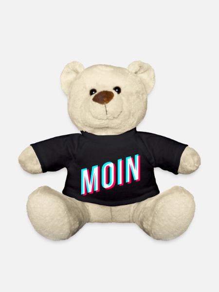 Moin | Glitcheffekt | Tiktok - Teddy - Schwarz