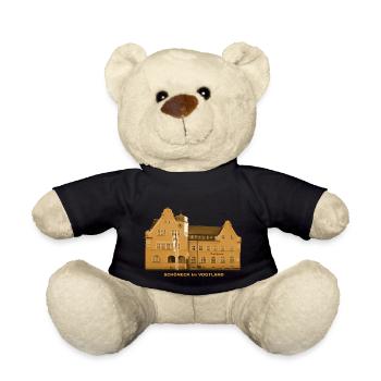 Schöneck Town Hall Vogtland Saxony - Teddy Bear - black - Front