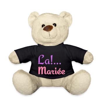 Imprimez votre style avec notre imprimé "La Mariée - Nounours - noir - Devant