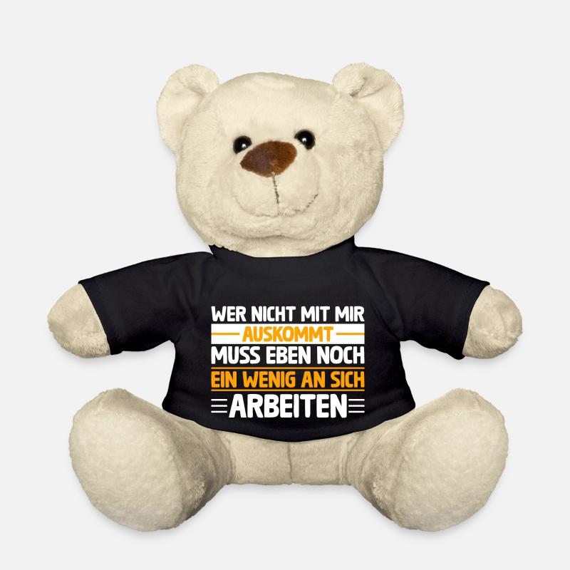 Wer nicht mit mir auskommt - Teddy - Schwarz