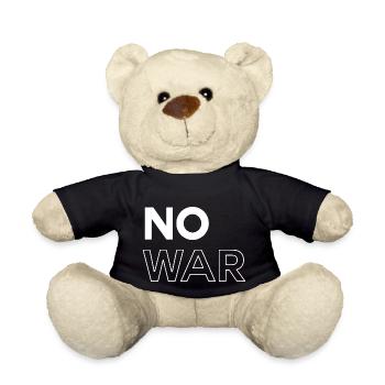 No War - Teddy Bear - black - Front