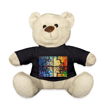 Collors géométriques - Nounours - noir - Devant