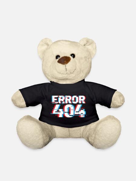 Erreur 404 Glitch - Nounours - noir