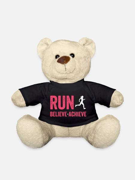 Marathon - Laufen. Glauben. Erreichen. - Teddy - Schwarz