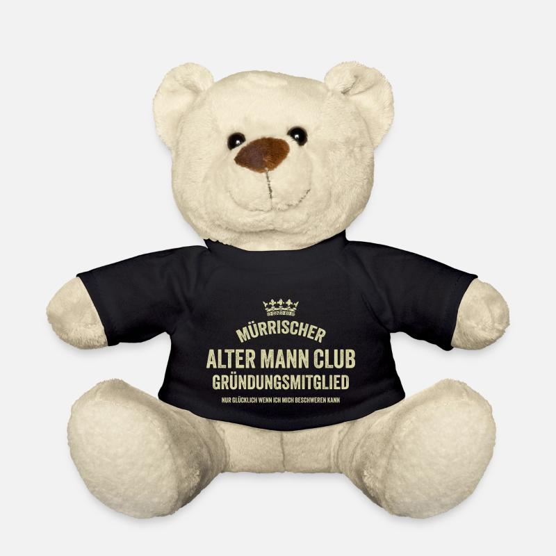 Alter Mann runder Geburtstag 50 60 70er Geschenk - Teddy - Schwarz