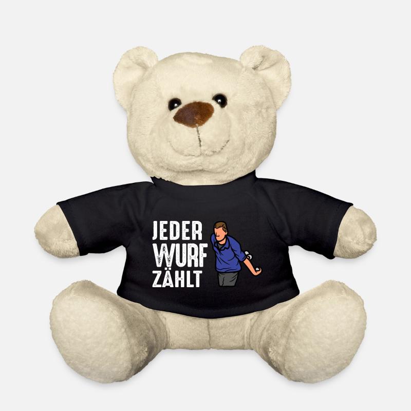 Boule Spruch Kugeln für Bouler Boccia Spiel - Teddy - Schwarz