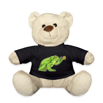 Crapaud d’anniversaire grenouille - Nounours - noir - Devant