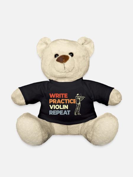 Geige Motivation Vintage Look - Teddy - Schwarz
