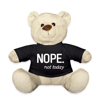 Minimalist Inspirational Quote Design - Teddy Bear - black - Front