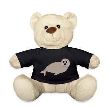 Sceaux, phoques, phoques, phoques animaux - Nounours - noir - Devant