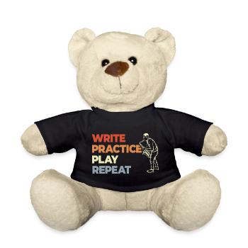 Write Practice Play Repeat - Teddy Bear - black - Front