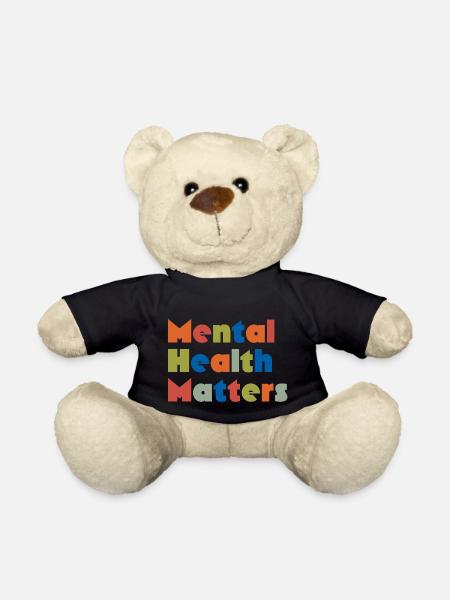 PSYCHISCHE GESUNDHEIT IST WICHTIG - Teddy - Schwarz