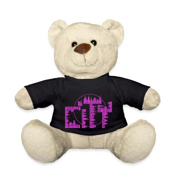 Skyline, City - version violette - Nounours - noir - Devant