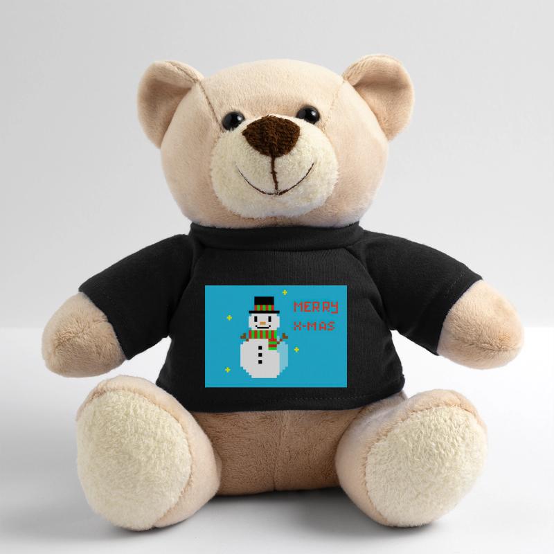 Frohe Weihnachten Schneemann Teddy
