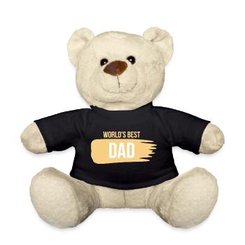 World's best DAD - Teddy Bear - black - Front