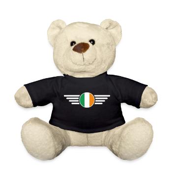 Irland Stil T-Shirt - Teddy - Schwarz - Vorne